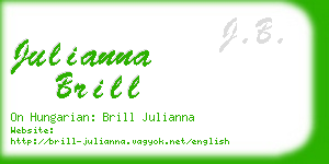 julianna brill business card